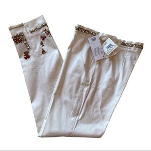 Moschino Embroidery Ankle Pants